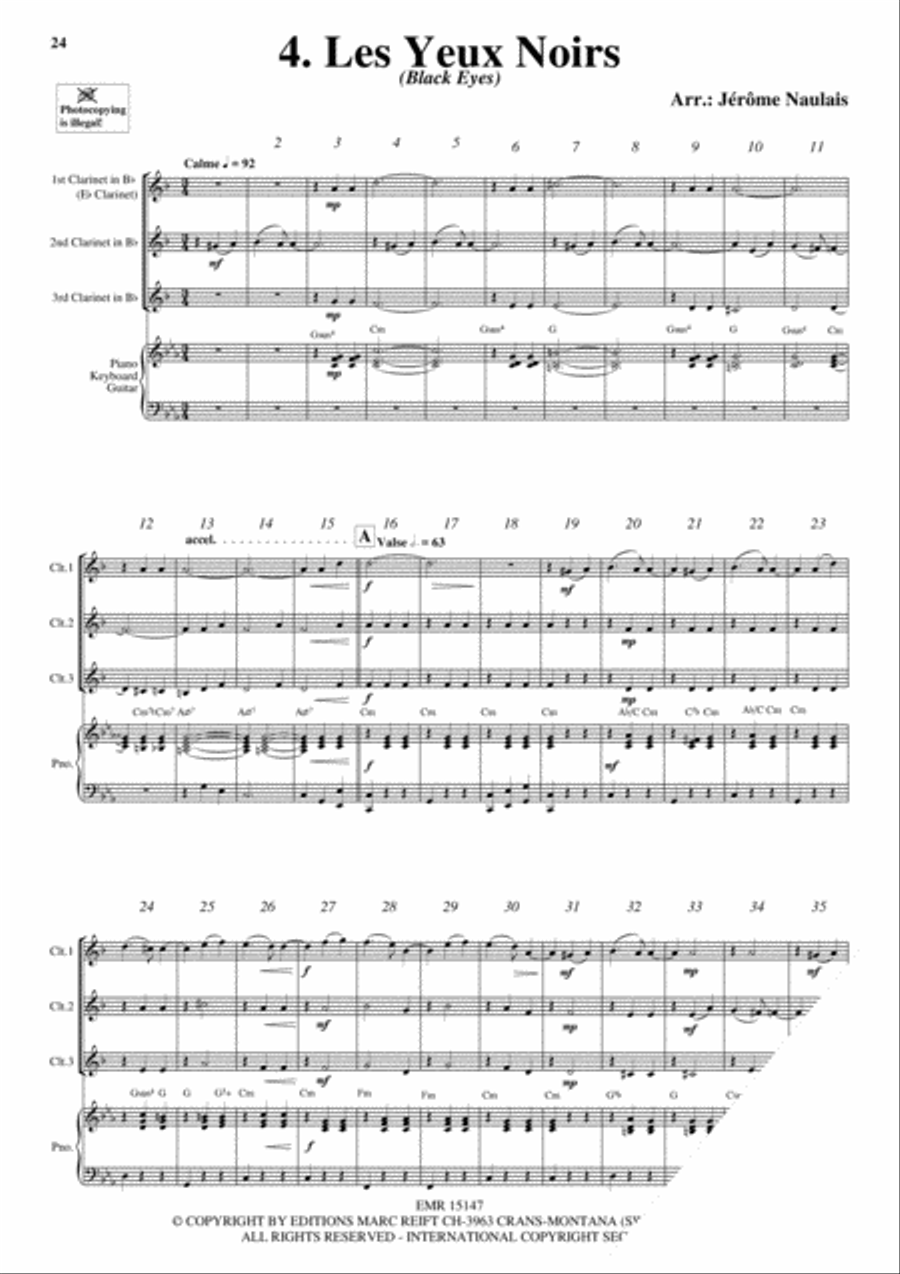 3 Clarinets & Piano Vol. 4 Clarinet scores gallery preview page 6