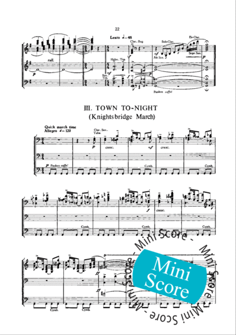 London Suite Concert Band scores gallery preview page 26
