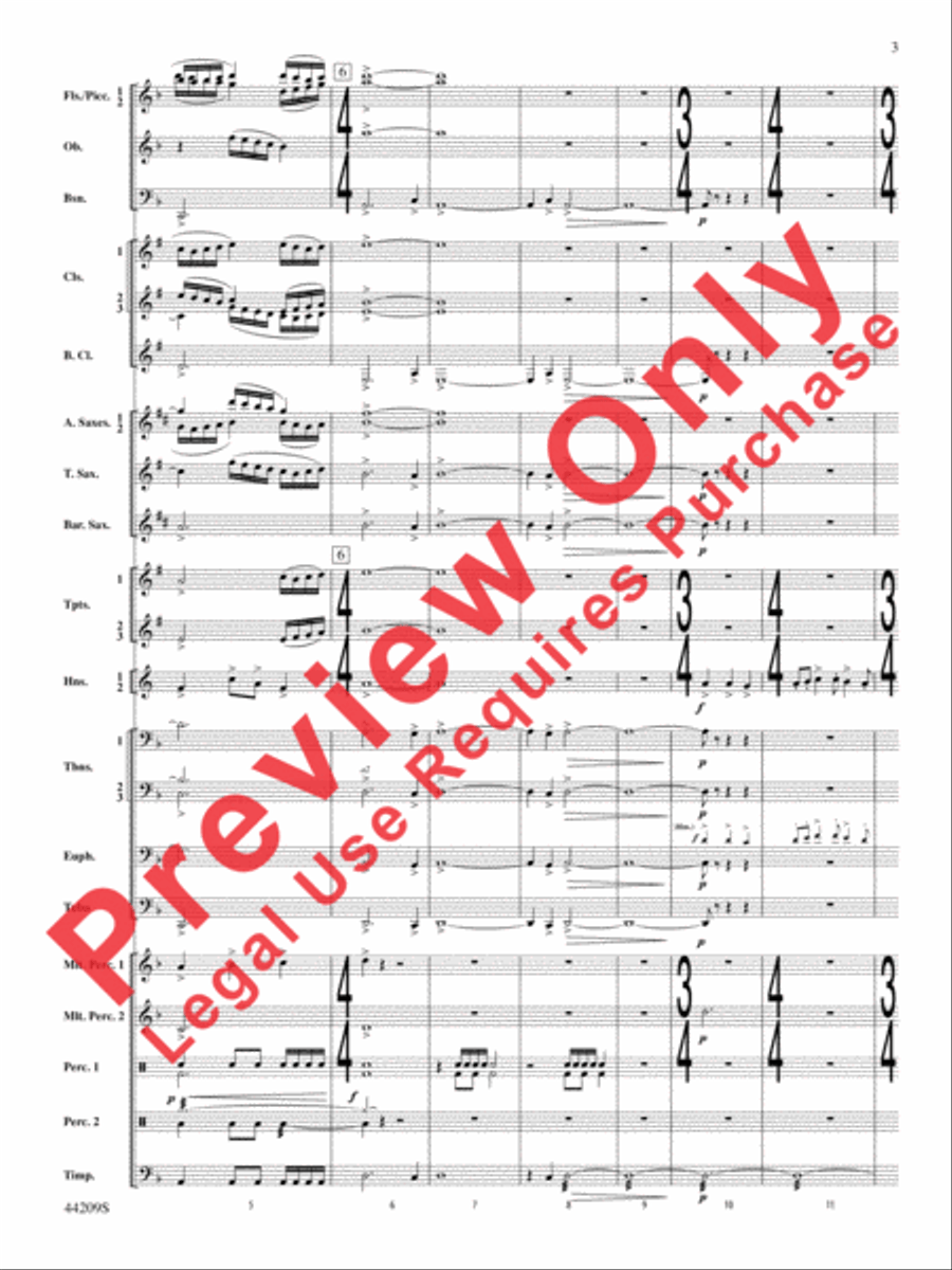 Gaudete Gaudete Concert Band scores gallery preview page 4