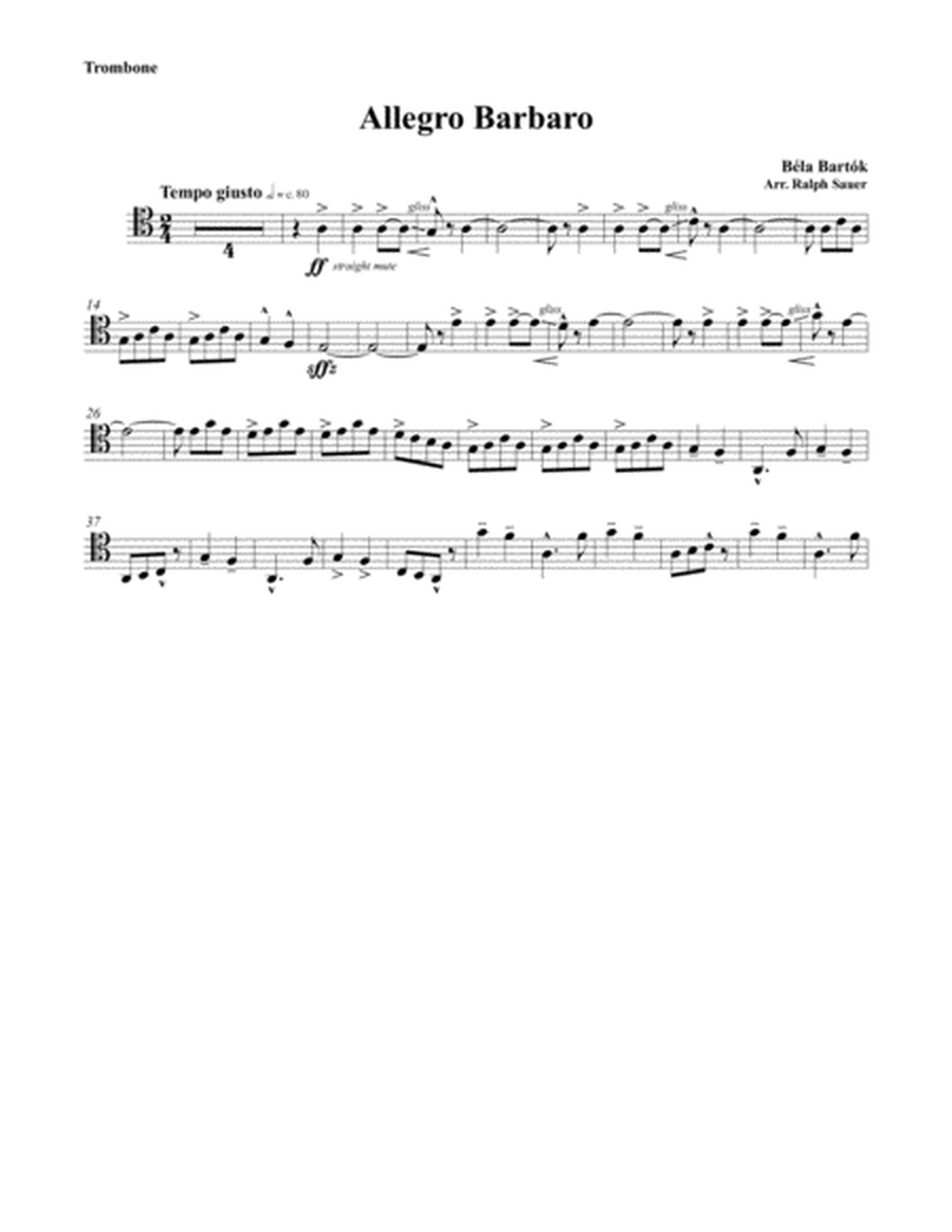 Allegro Barbaro for Trombone and Piano image number null
