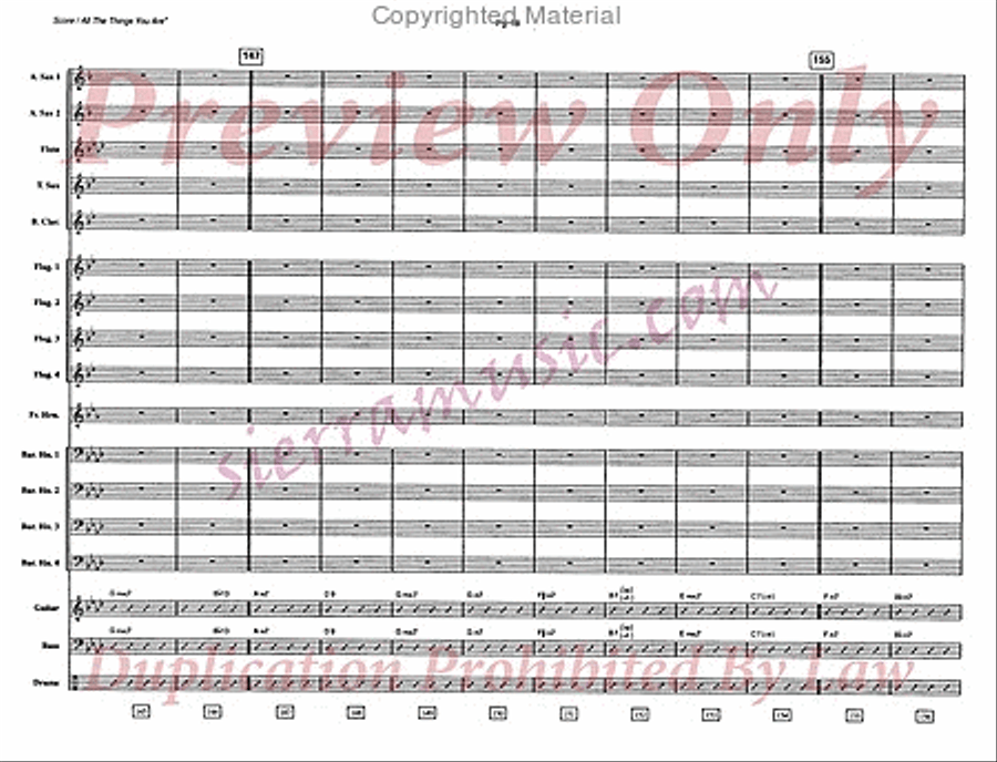 All The Things You Are All The Things You Are Jazz Ensemble scores gallery preview page 19