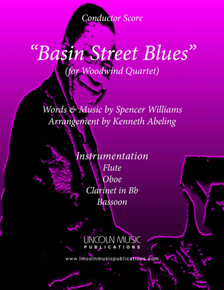 Book cover for Basin Street Blues (for Woodwind Quartet)