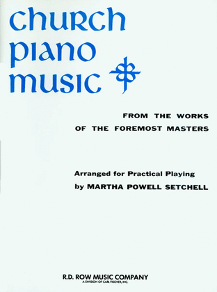 Book cover for Church Piano Music