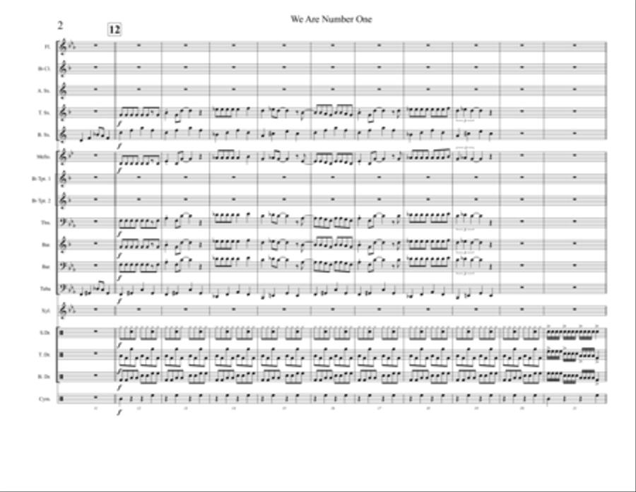We Are Number One Marching Band scores gallery preview page 2