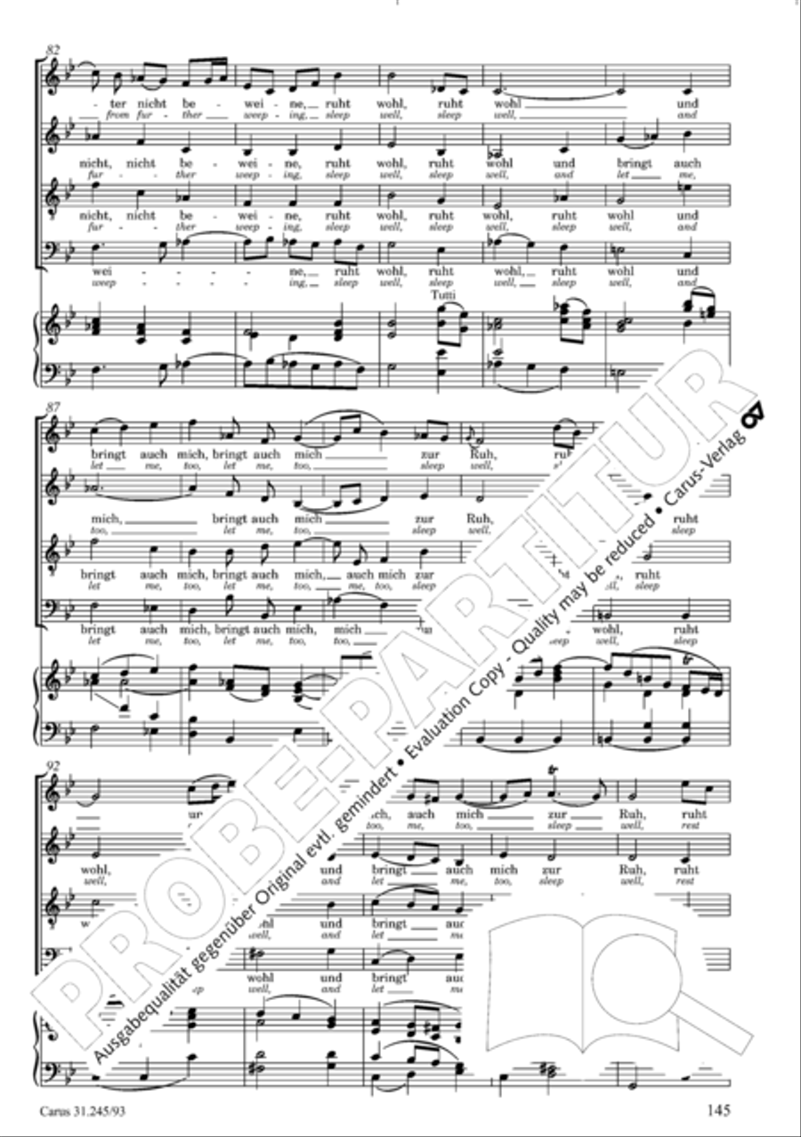 St. John Passion (Johannes-Passion) 4-Part scores gallery preview page 146