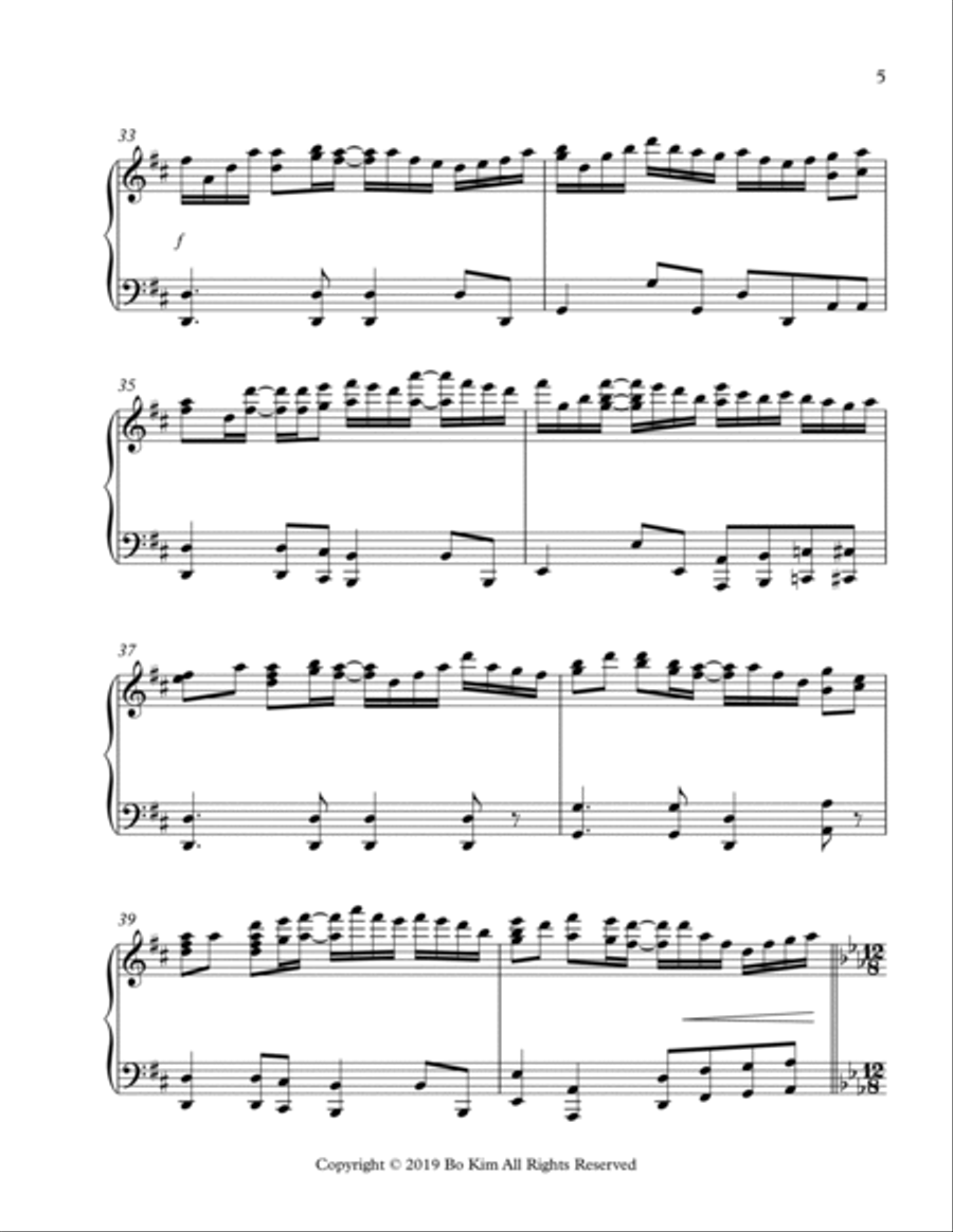 Bringing In The Sheaves (Sowing In The Morning) Piano Solo scores gallery preview page 5