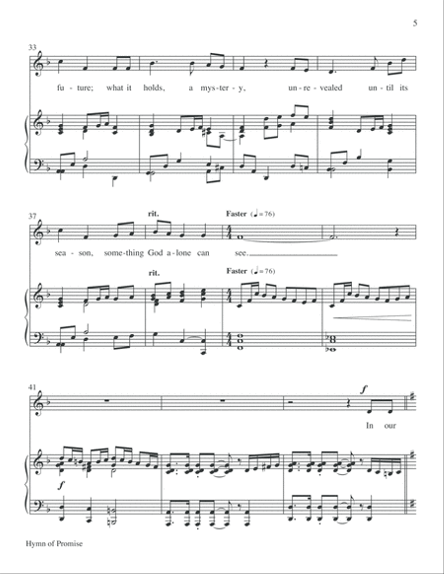 Hymn of Promise Choir scores gallery preview page 5