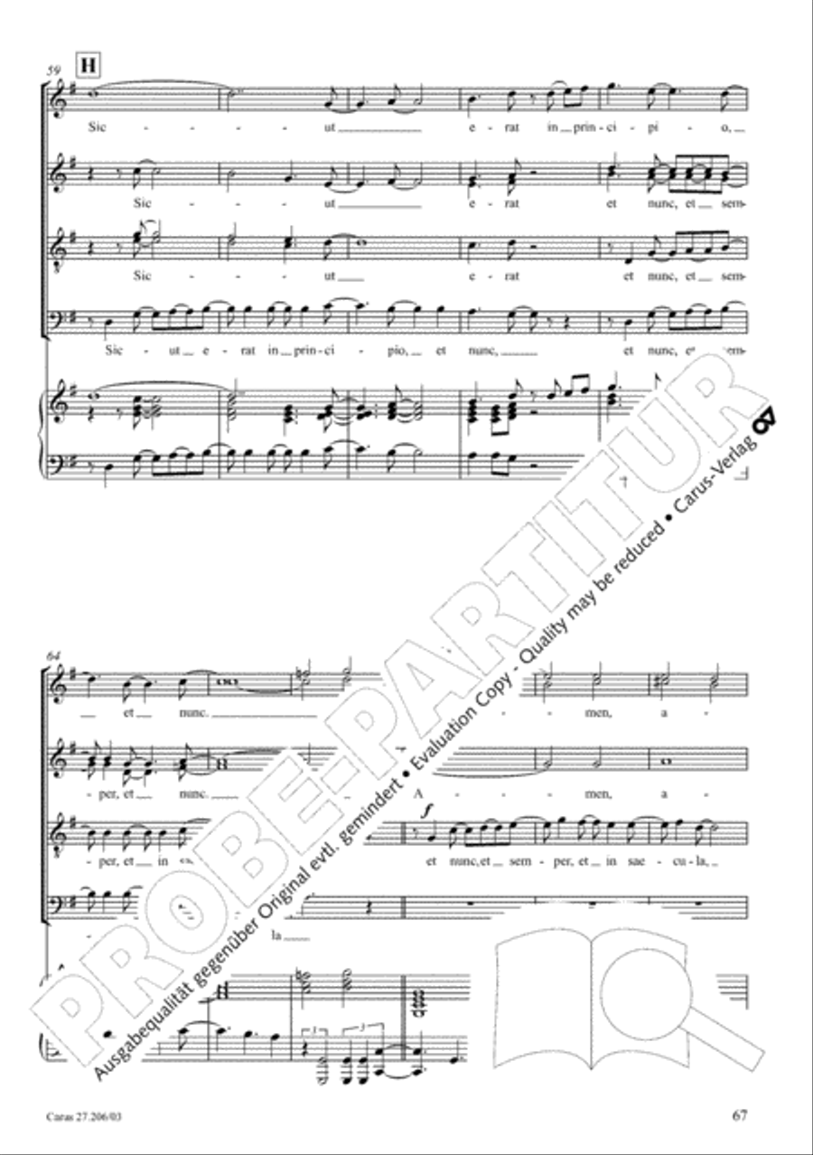 Magnificat Magnificat 4-Part scores gallery preview page 68