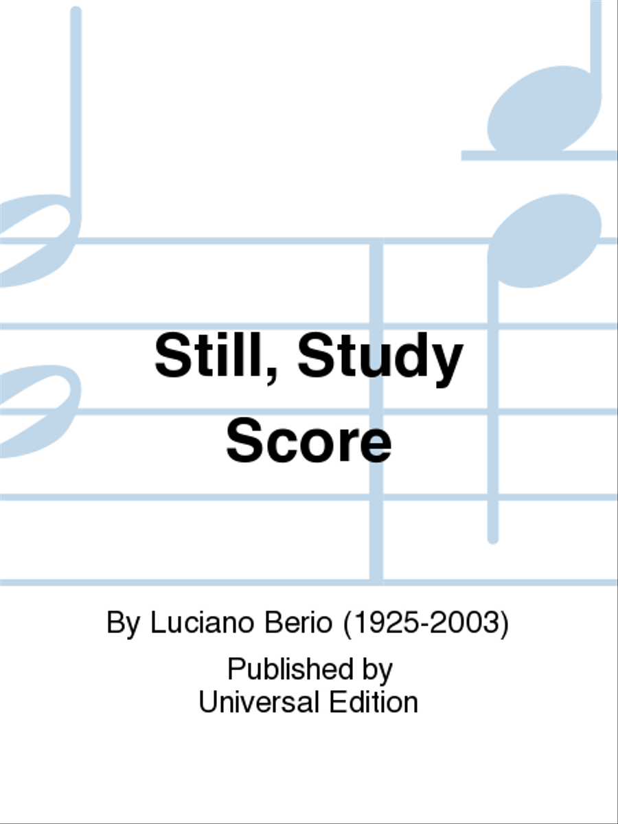 Still, Study Score Still, Study Score Study Score scores gallery preview page 1