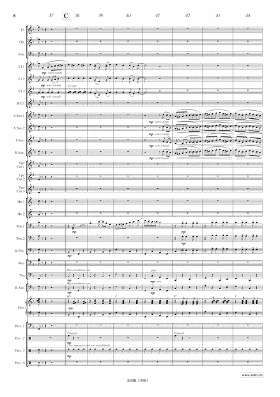 Jazzy Winds Jazzy Winds Concert Band scores gallery preview page 9