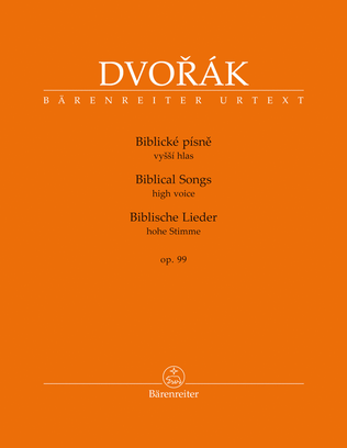 Book cover for Biblical Songs, op. 99