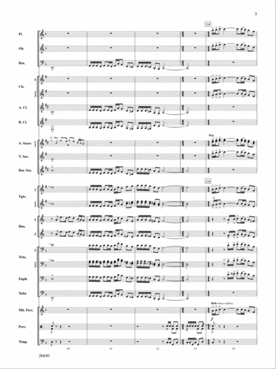 Tintagel Suite: Score Concert Band scores gallery preview page 5