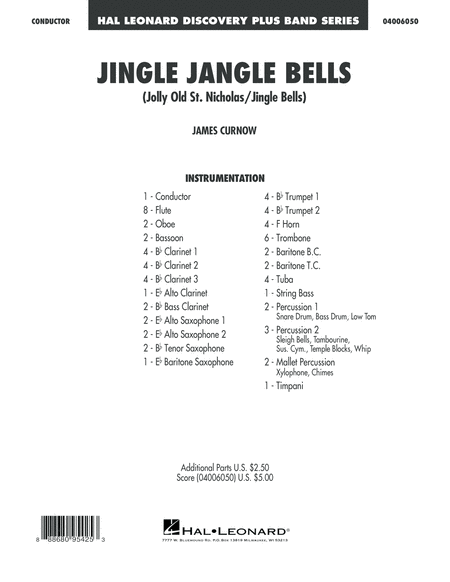 Jingle Jangle Bells (Jolly Old St. Nicholas/Jingle Bells) - Conductor Score (Full Score)