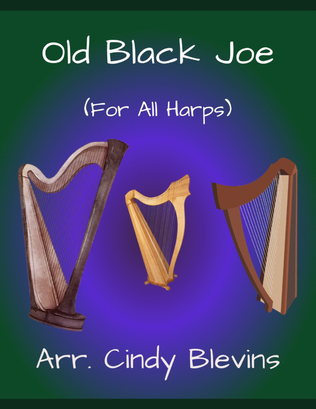 Book cover for Old Black Joe, for Lap Harp Solo