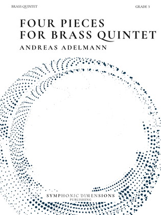 Book cover for Four (Original) Pieces for Brass Quintet