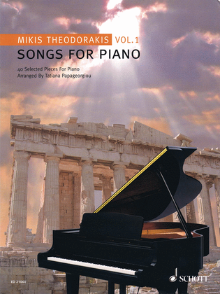 Book cover for Songs for Piano - Volume 1