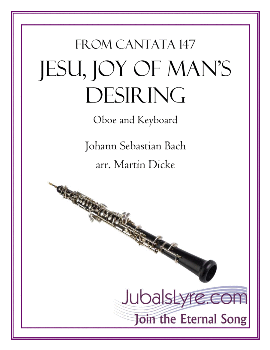 Jesu, Joy of Man's Desiring (Oboe and Keyboard) Piano scores gallery preview page 1
