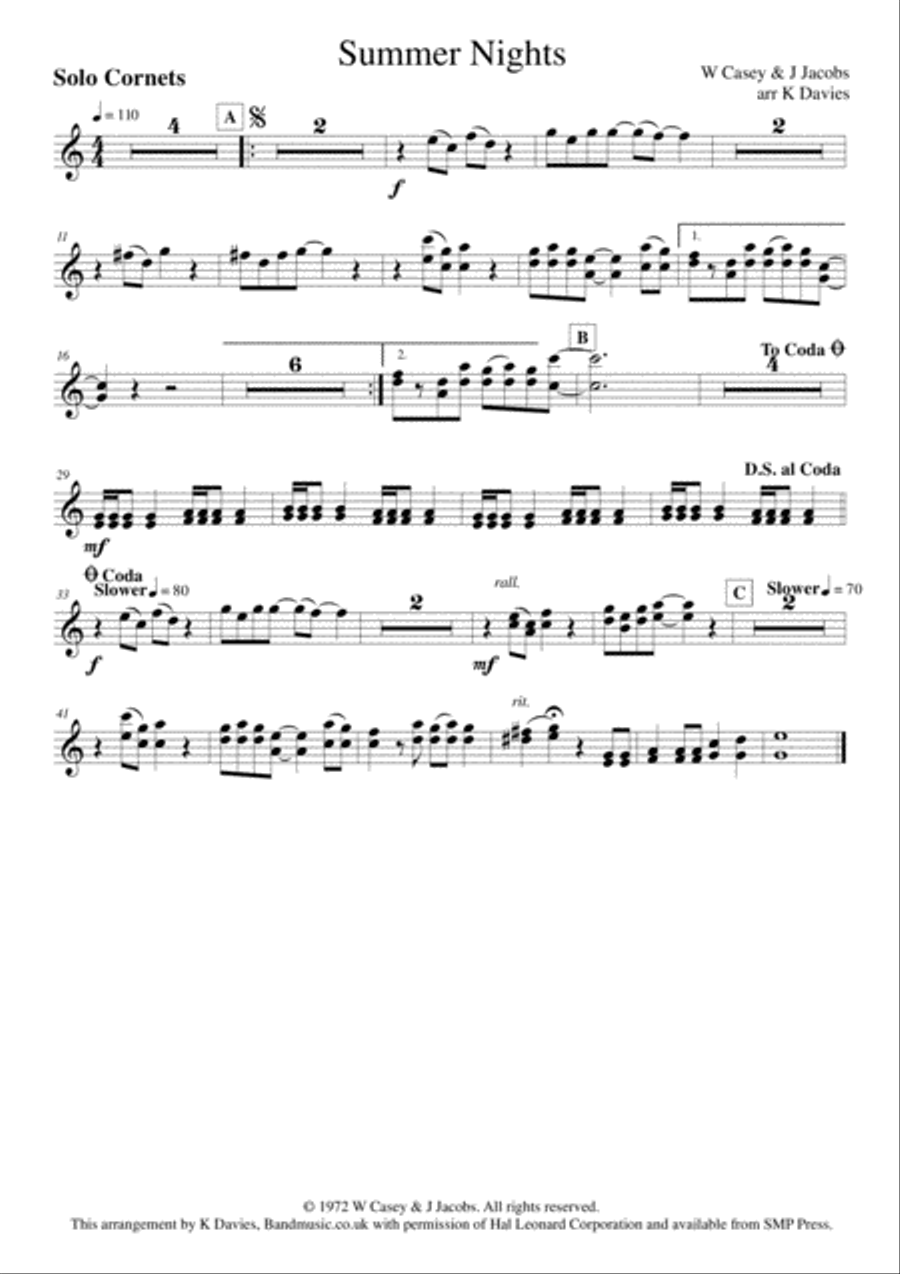 Summer Nights Summer Nights Small Ensemble scores gallery preview page 2