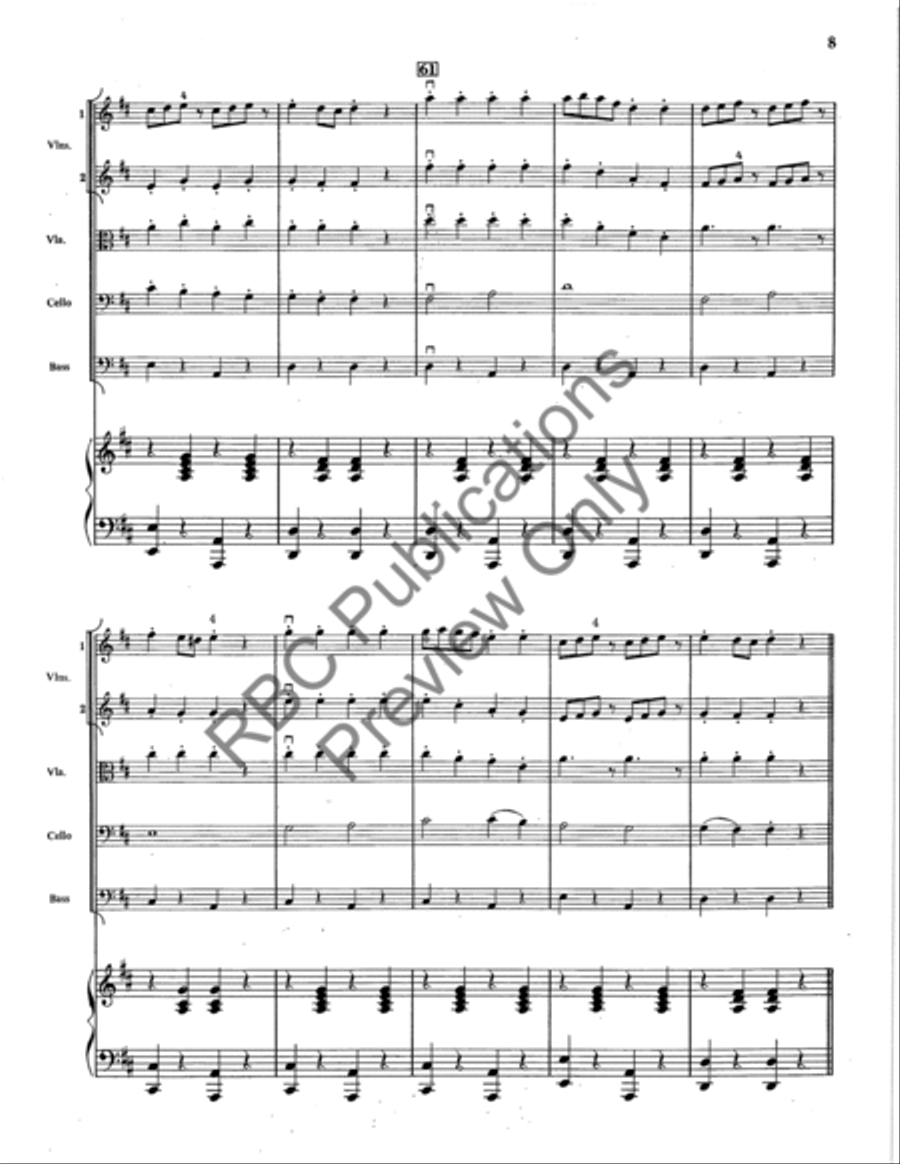 Swedish Rhapsody (Score) String Orchestra scores gallery preview page 8