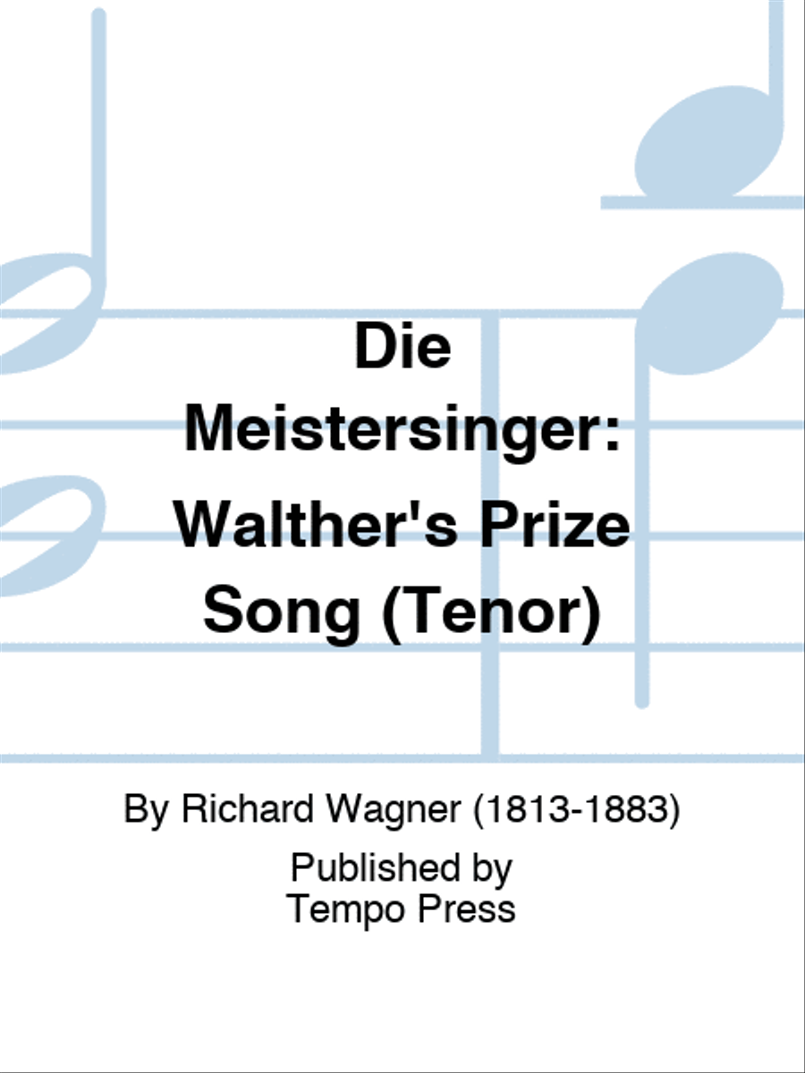 MEISTERSINGER, DIE: Walther's Prize Song (Tenor) Voice scores gallery preview page 1