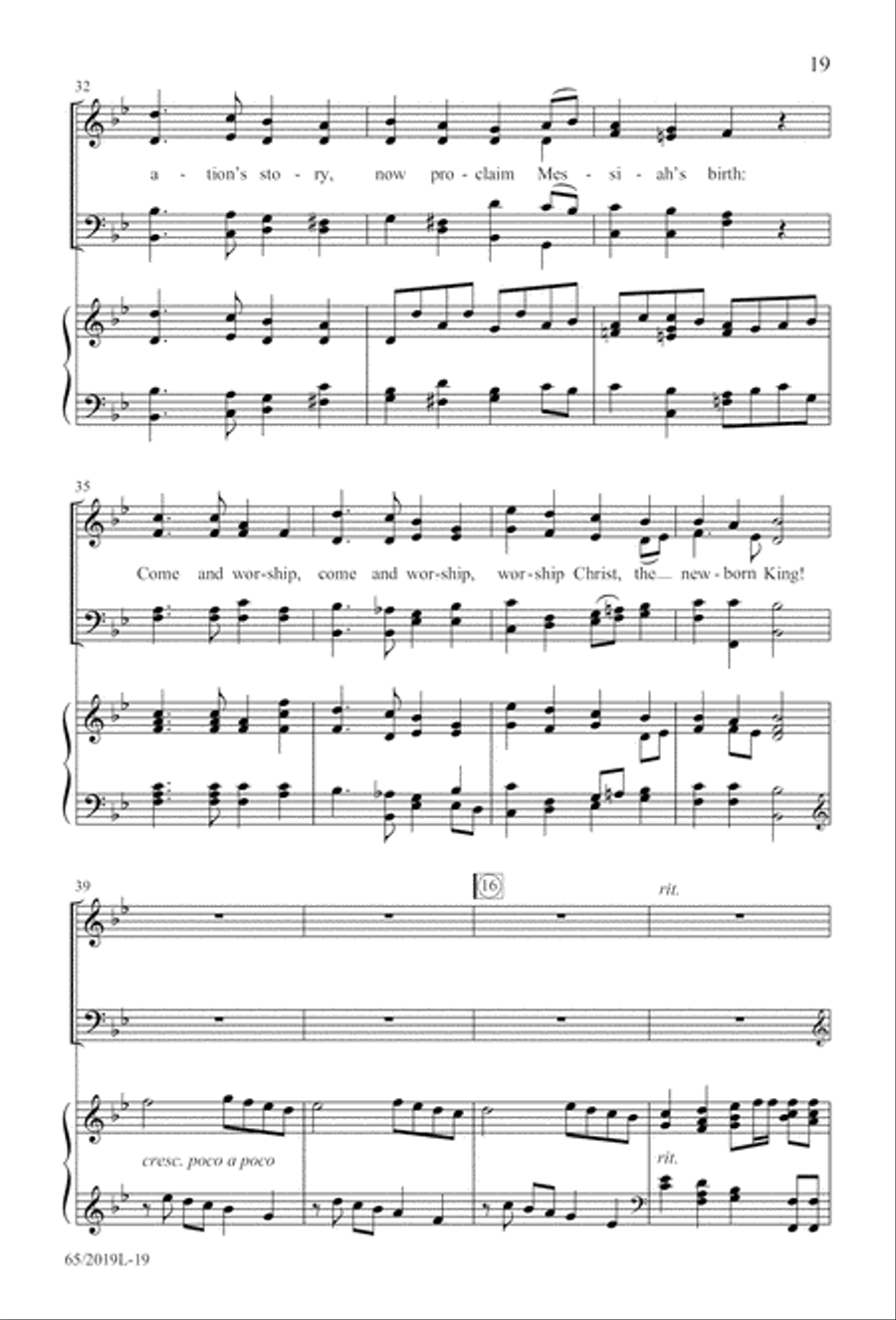 A Ceremony of Lessons and Carols - SATB Score with CD 4-Part scores gallery preview page 20