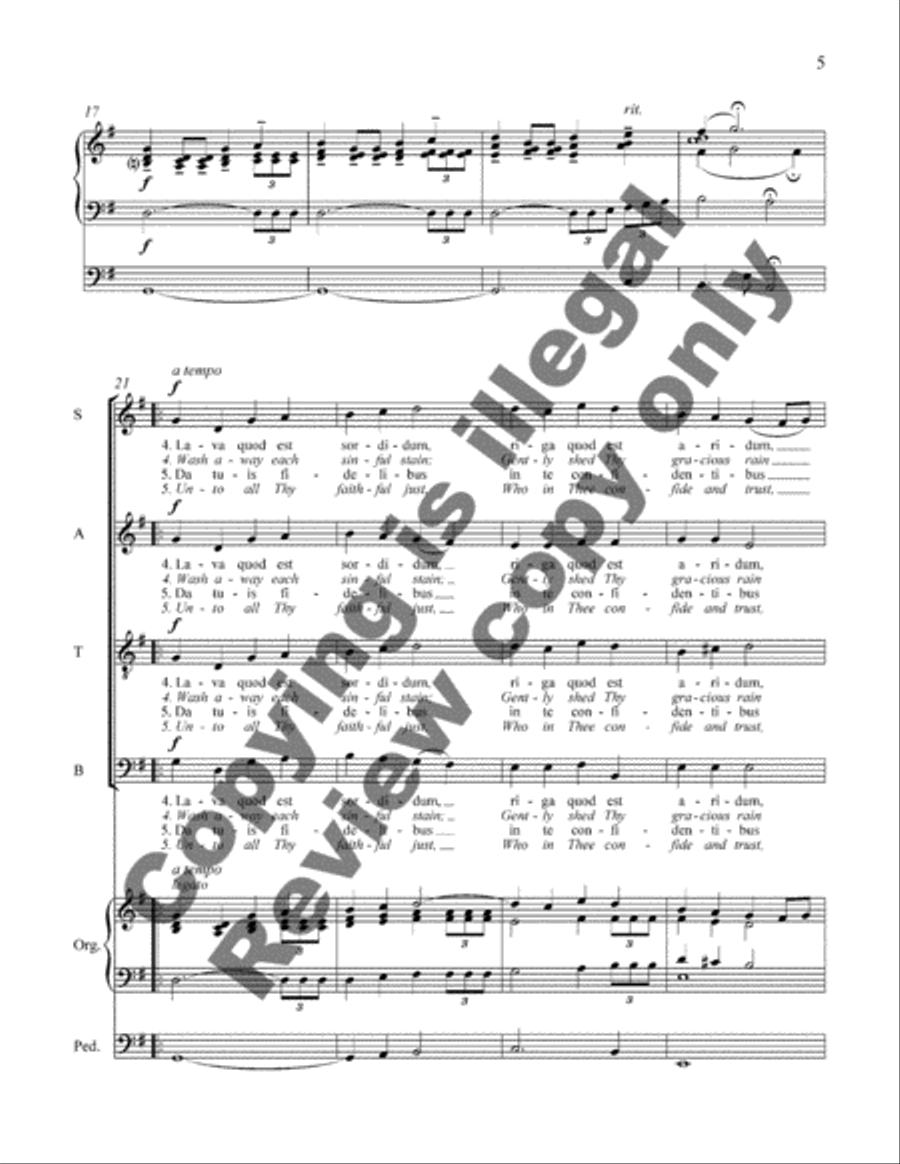 Hymnus ad Sanctum Spiritum 4-Part scores gallery preview page 4