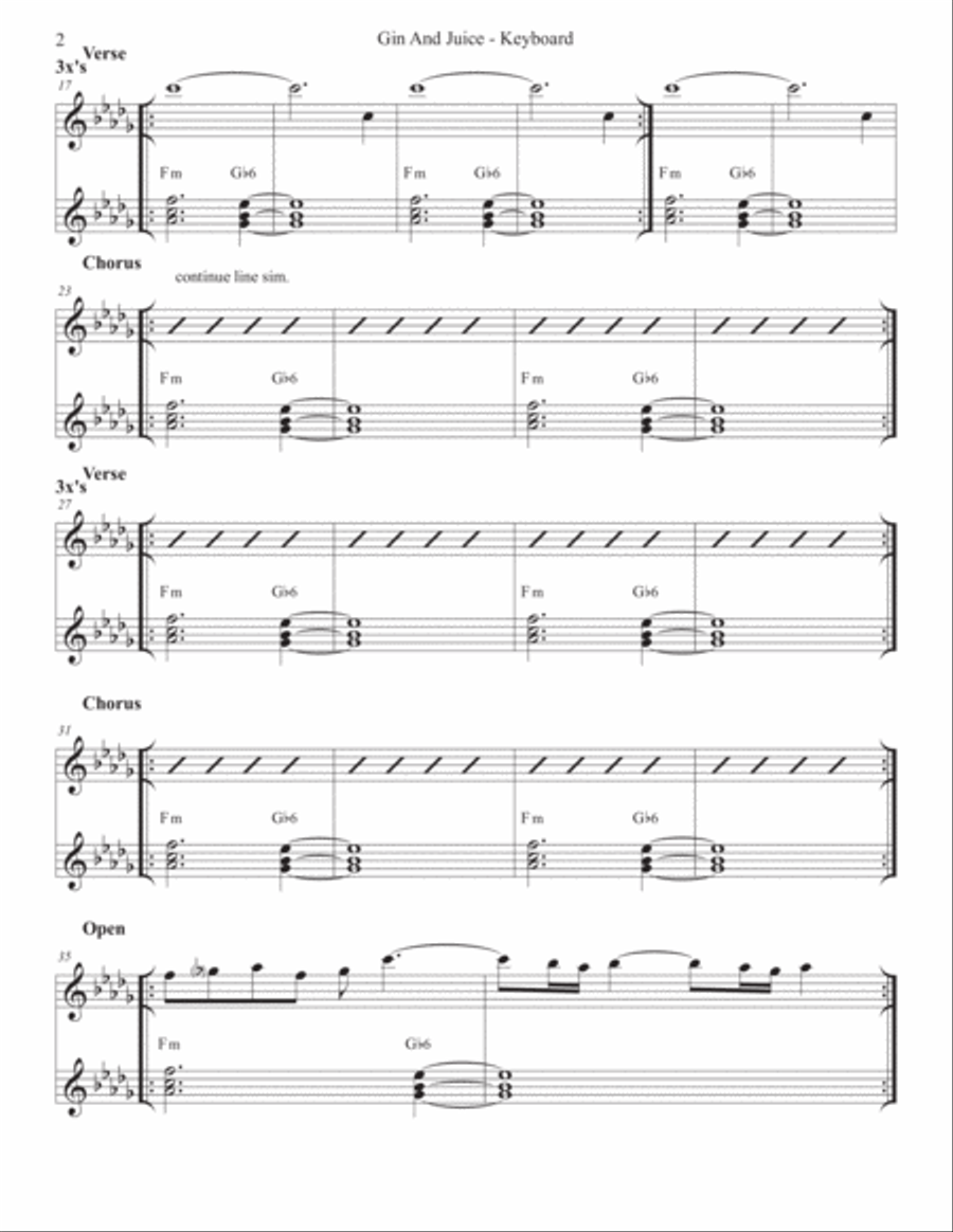 Gin And Juice Gin And Juice String Duet scores gallery preview page 3