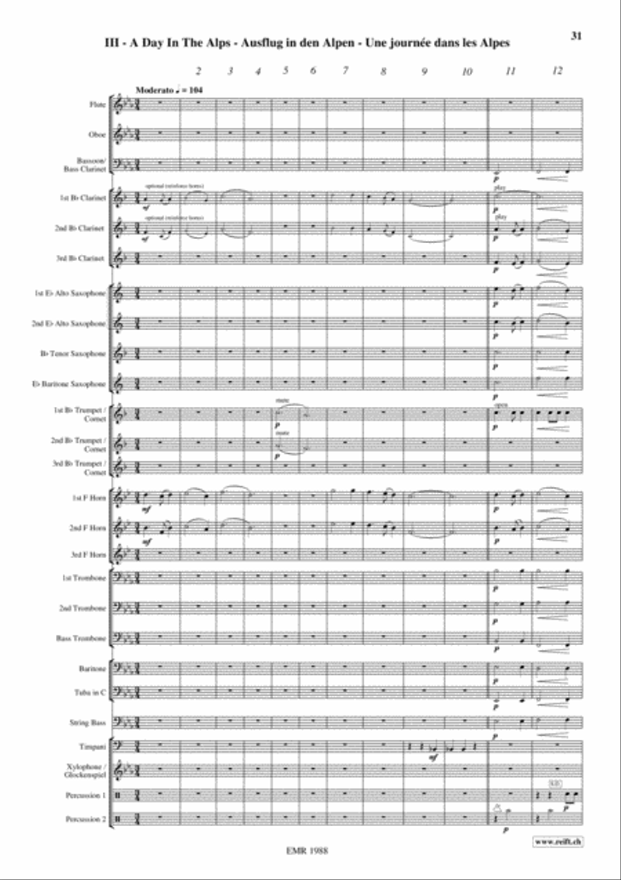 Traveller's Diary Concert Band scores gallery preview page 12