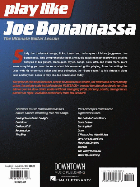 Play like Joe Bonamassa