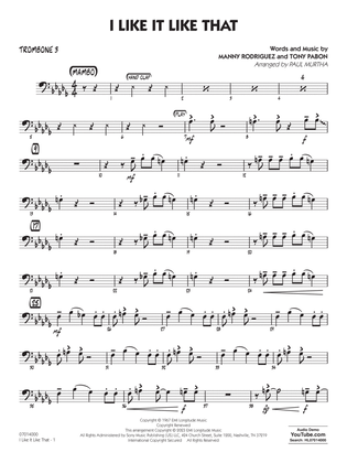 I Like It Like That (arr. Paul Murtha) - Trombone 3
