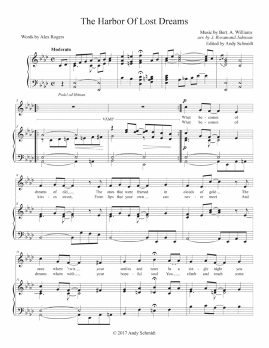 The Harbor Of Lost Dreams Voice scores gallery preview page 1