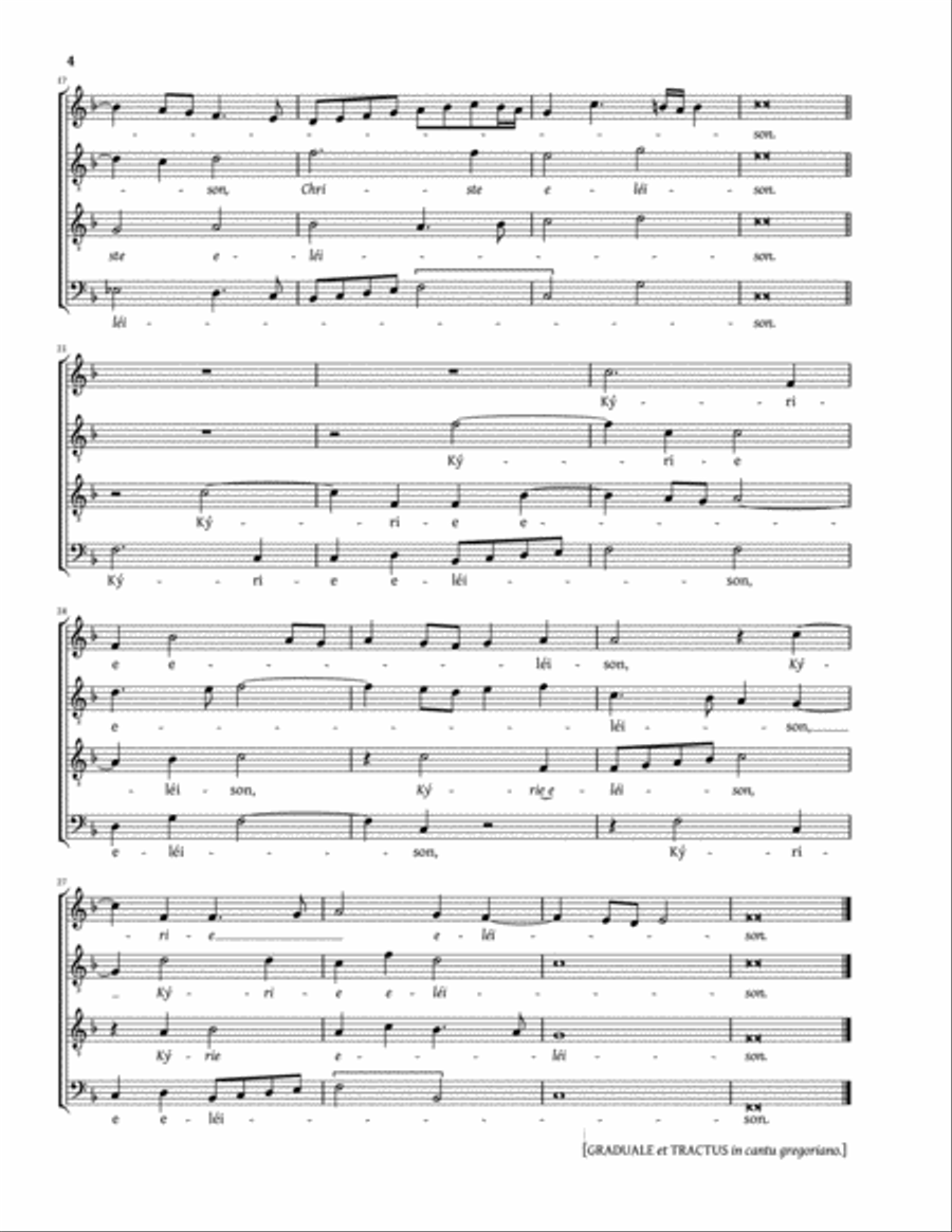 Missa pro defunctis a 4 (Belli) 4-Part scores gallery preview page 4