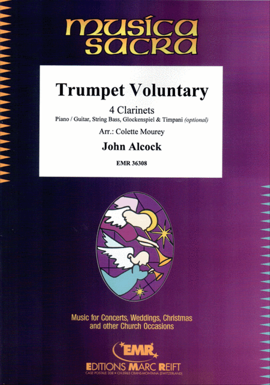 Trumpet Voluntary Clarinet scores gallery preview page 1