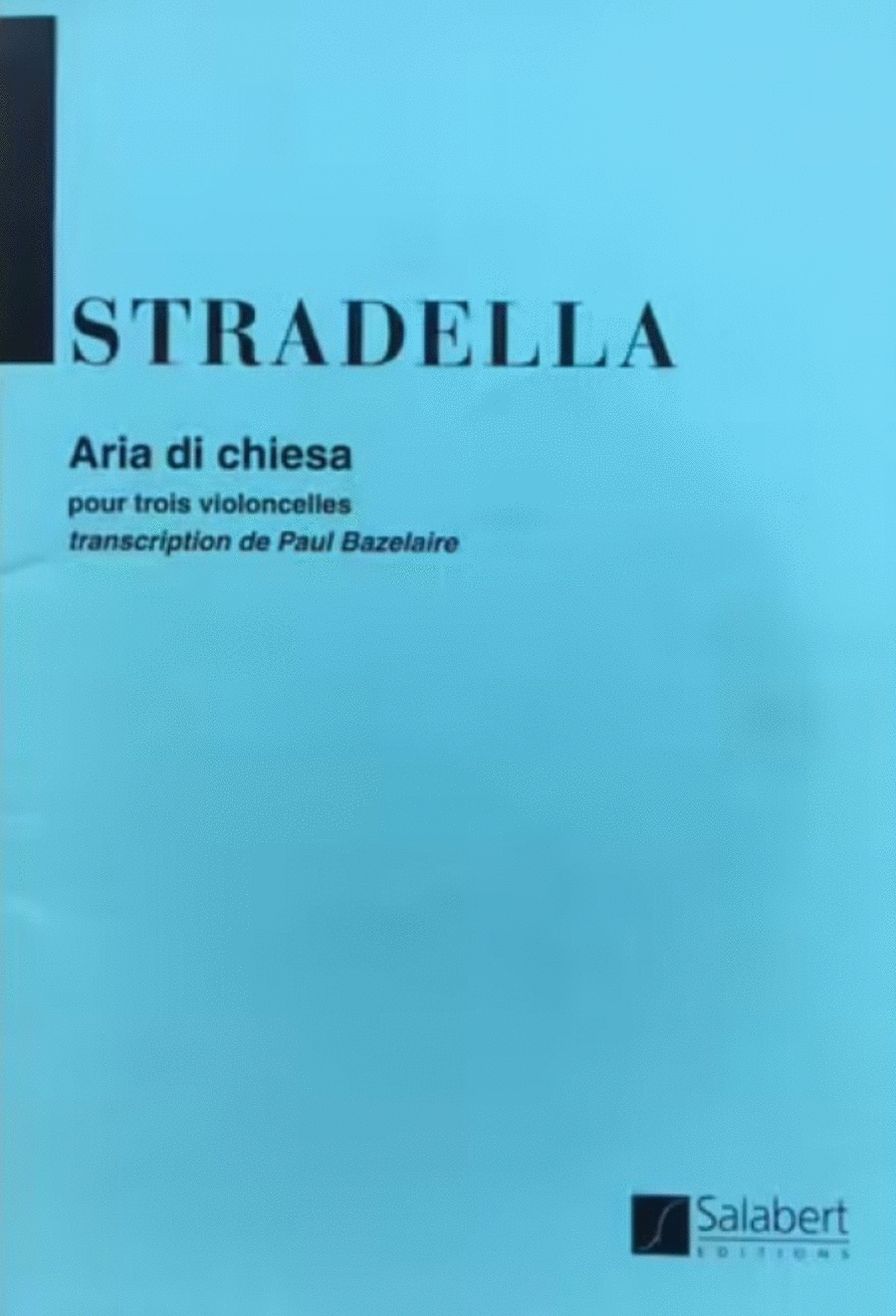 Aria Di Chiesa (Bazelaire) 3 Violoncelles Cello scores gallery preview page 1