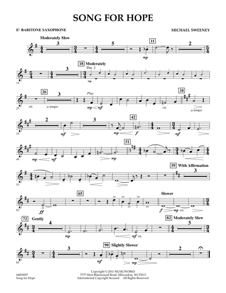 Song For Hope - Eb Baritone Saxophone