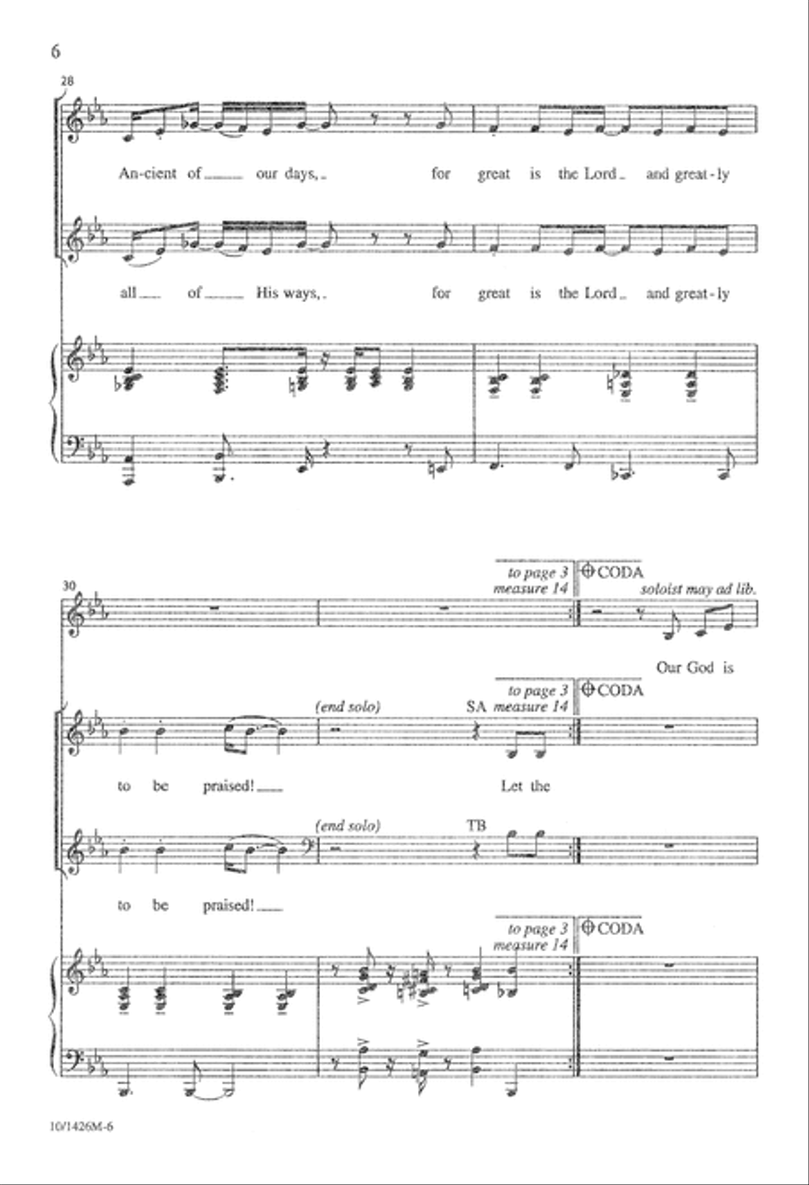 Everlasting Praise Divisi scores gallery preview page 6