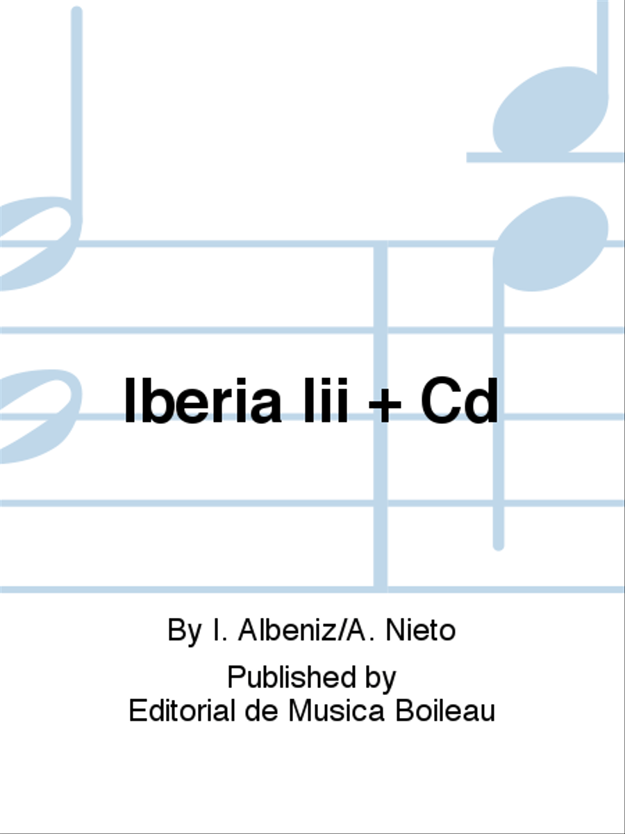 Iberia Iii + Cd Piano Solo scores gallery preview page 1