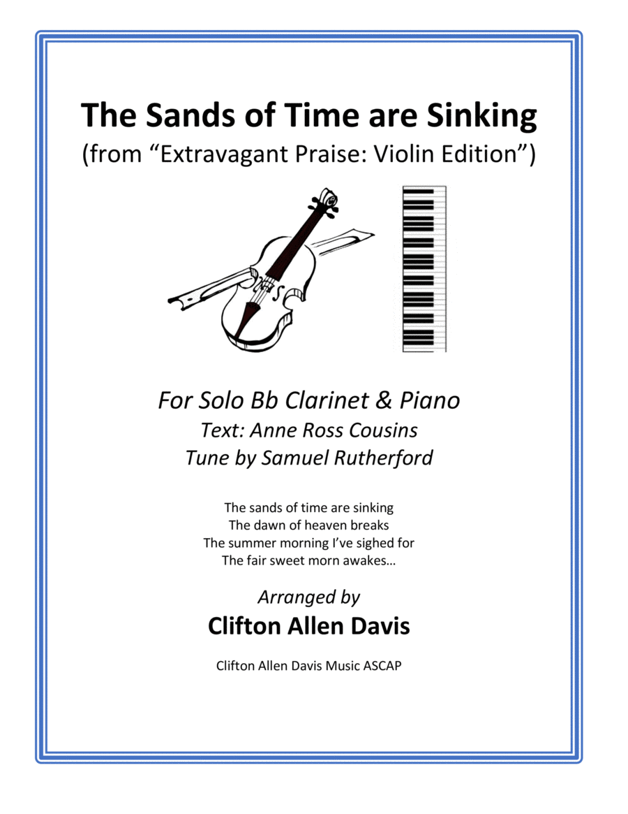 The Sands of Time Are Sinking (Violin solo and Piano) image number null