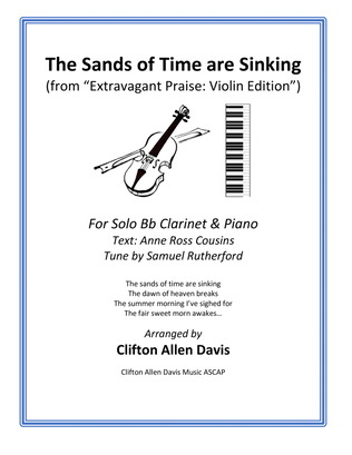 Book cover for The Sands of Time Are Sinking (Violin solo and Piano)
