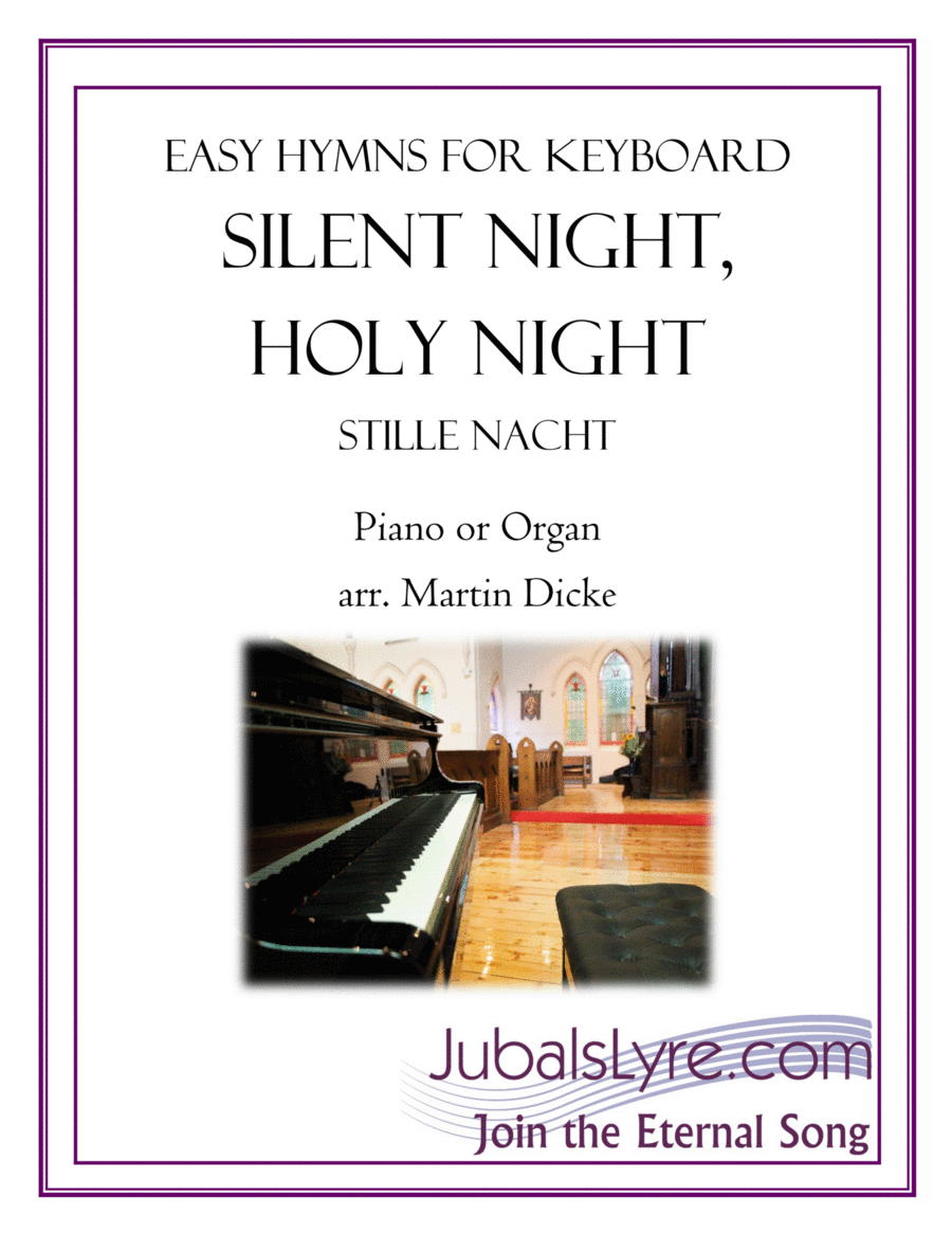 Silent Night, Holy Night (Easy Hymns for Keyboard) Piano Method scores gallery preview page 1