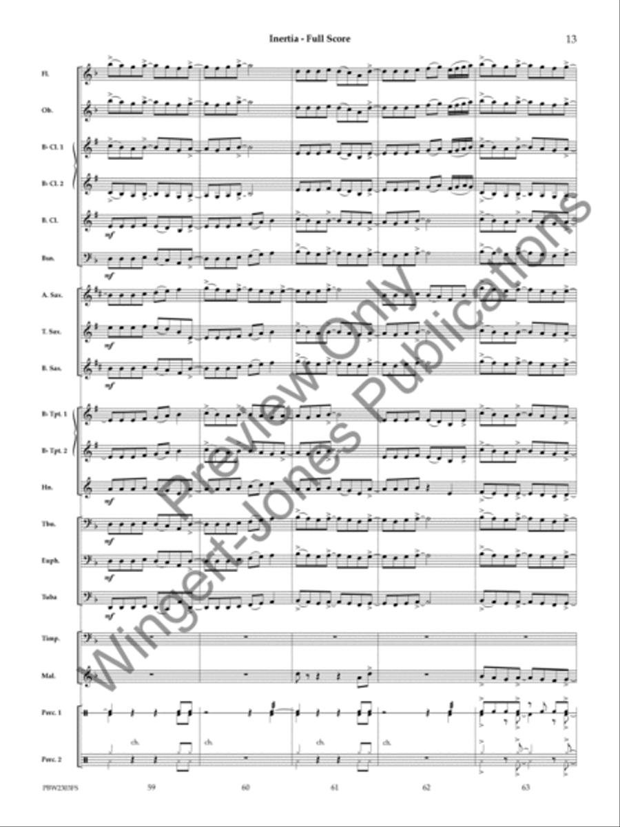 Inertia Concert Band scores gallery preview page 14