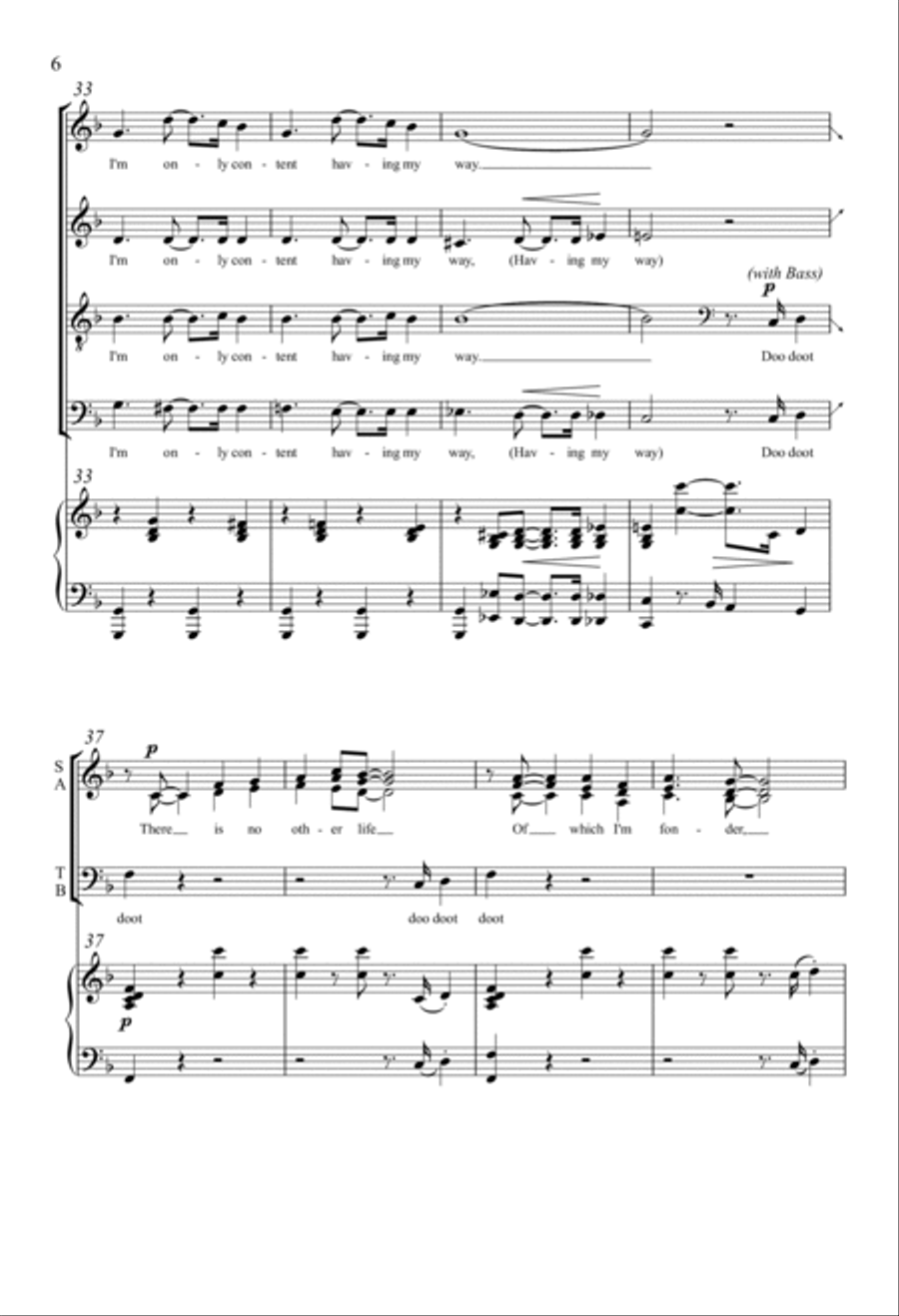 Gypsy In My Soul 4-Part scores gallery preview page 4