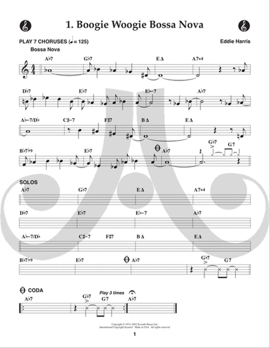 Volume 127 - Eddie Harris - Listen Here Voice scores gallery preview page 5