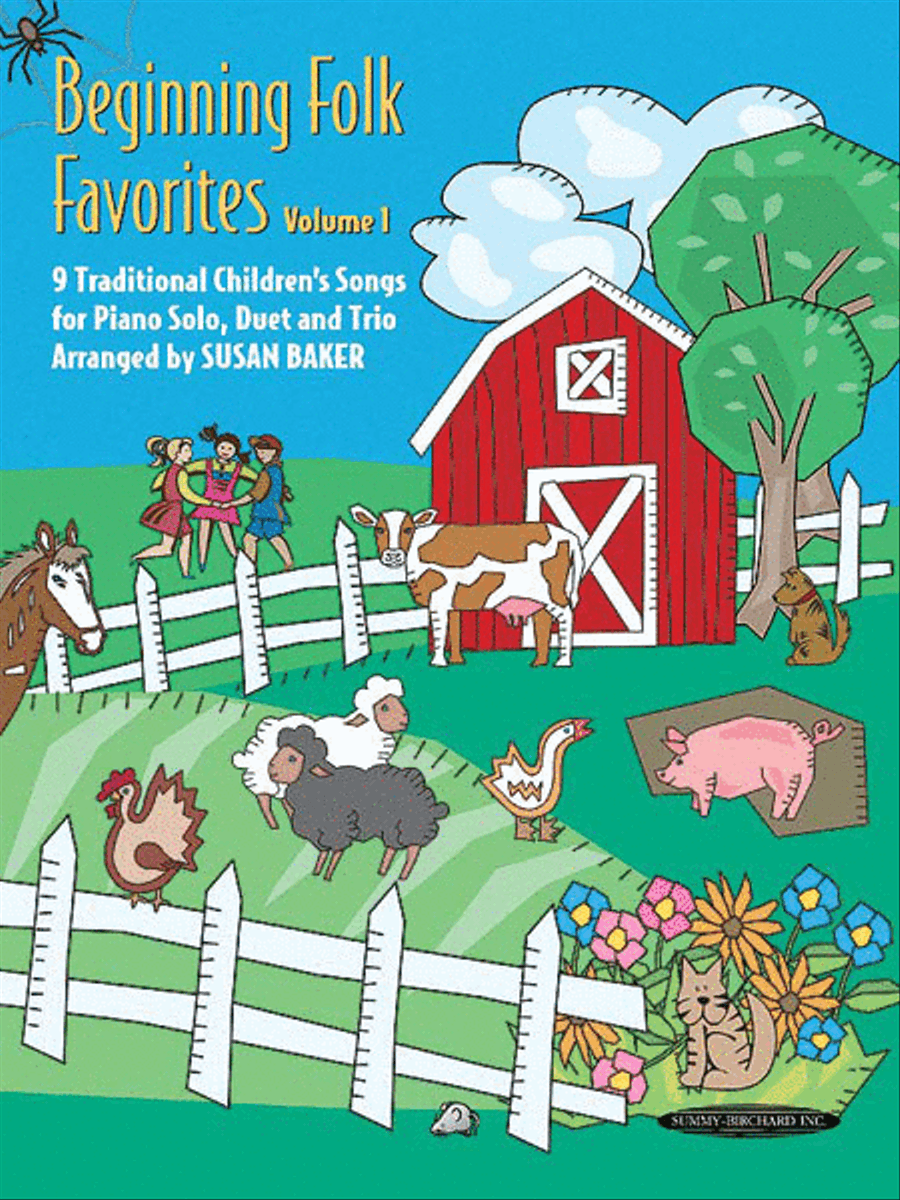 Beginning Folk Favorites, Volume 1 Easy Piano scores gallery preview page 1