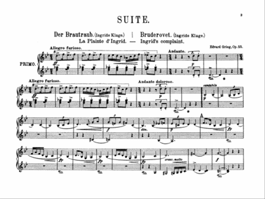 Peer Gynt Suite No. 2, Op. 55 Small Ensemble scores gallery preview page 4