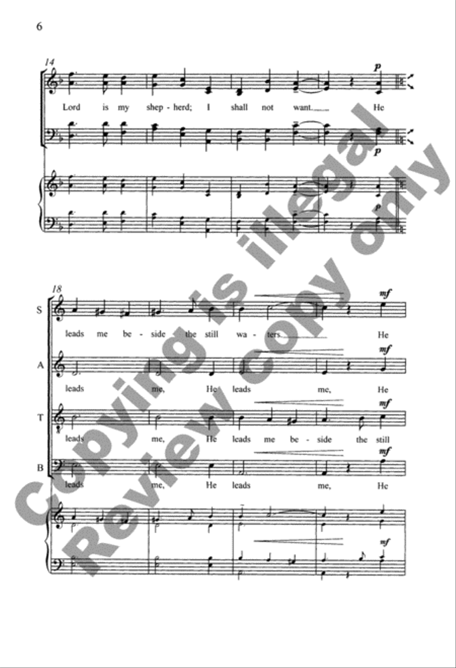 A Song Without Words Organ scores gallery preview page 6