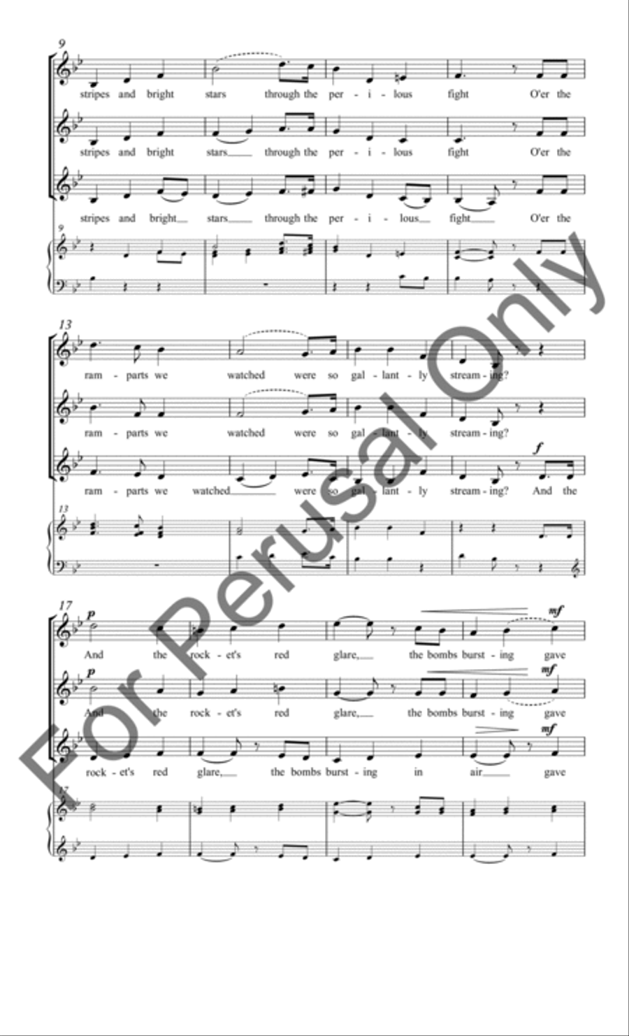 Star Spangled Banner Star Spangled Banner SSA scores gallery preview page 3