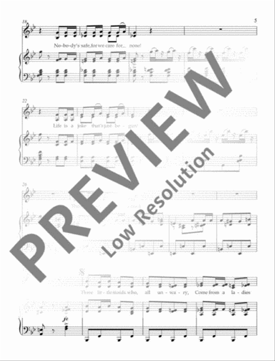 Best of Gilbert and Sullivan Voice scores gallery preview page 6