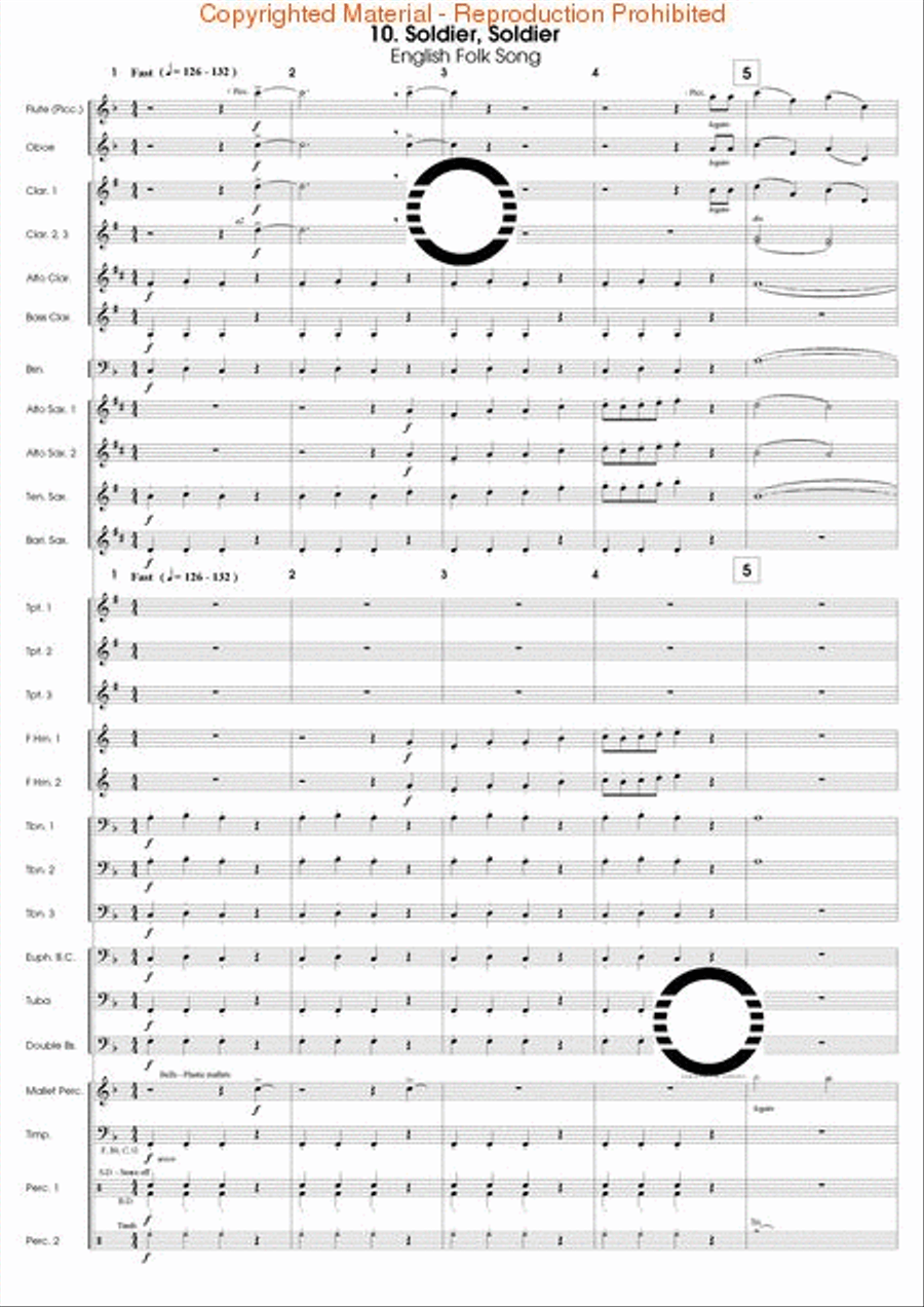 Articulation Studies Concert Band scores gallery preview page 24