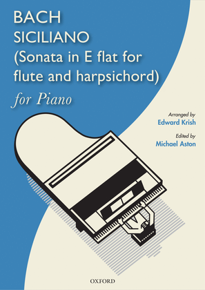 Book cover for Siciliano (Sonata in E flat for Flute and Harpsichord), BWV 1031